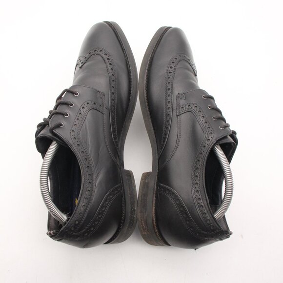 Cole Haan Grand 360 Men\'s Size 9 M Oxford Wingtip Shoes Black Leather #C30629 main image 5